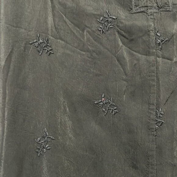 Johnny Was Bohemian Lace Tunic Dress Size L Black Oversized Relaxed Boho Rayon - Picture 10 of 12